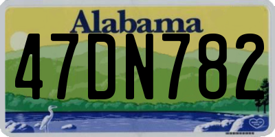 AL license plate 47DN782