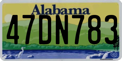 AL license plate 47DN783