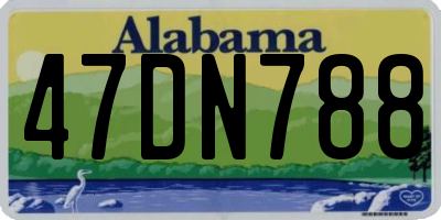 AL license plate 47DN788