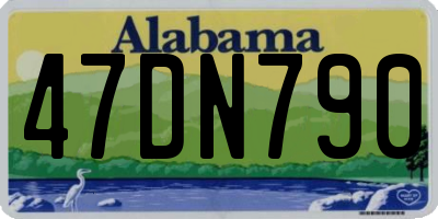 AL license plate 47DN790