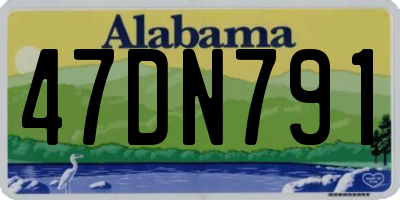 AL license plate 47DN791