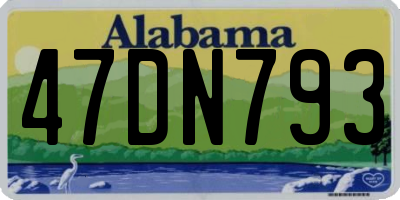 AL license plate 47DN793