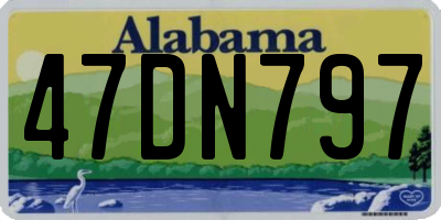 AL license plate 47DN797