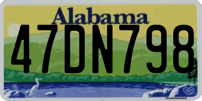 AL license plate 47DN798