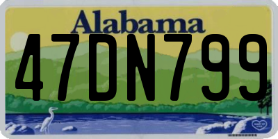 AL license plate 47DN799