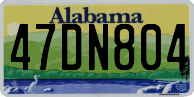 AL license plate 47DN804
