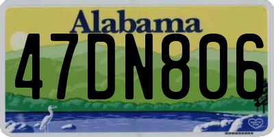 AL license plate 47DN806