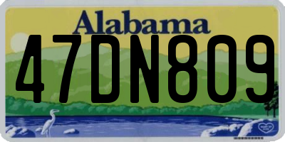 AL license plate 47DN809