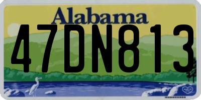 AL license plate 47DN813
