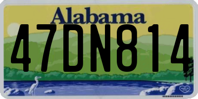AL license plate 47DN814
