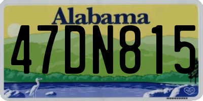 AL license plate 47DN815