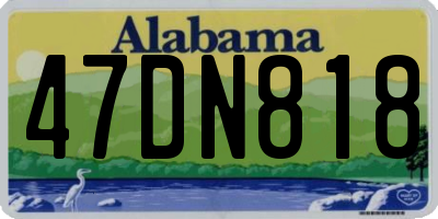 AL license plate 47DN818