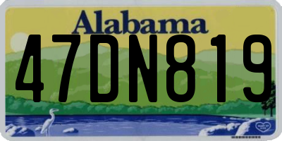 AL license plate 47DN819