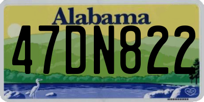 AL license plate 47DN822