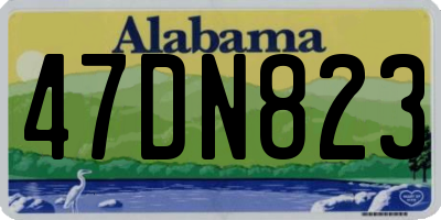 AL license plate 47DN823