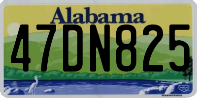 AL license plate 47DN825
