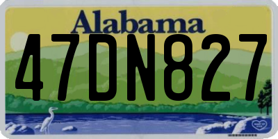 AL license plate 47DN827