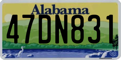 AL license plate 47DN831