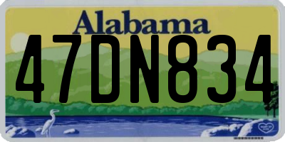 AL license plate 47DN834
