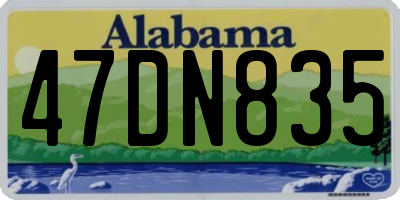 AL license plate 47DN835