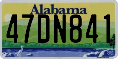 AL license plate 47DN841