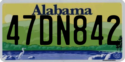 AL license plate 47DN842