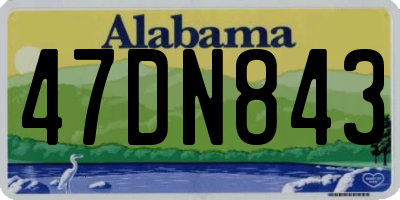 AL license plate 47DN843