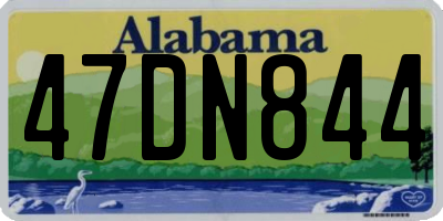 AL license plate 47DN844