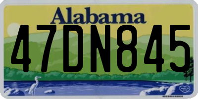 AL license plate 47DN845