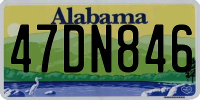AL license plate 47DN846