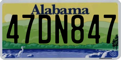 AL license plate 47DN847