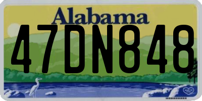 AL license plate 47DN848