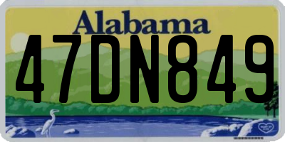 AL license plate 47DN849