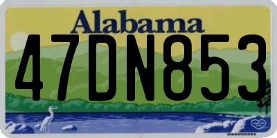 AL license plate 47DN853