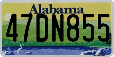 AL license plate 47DN855