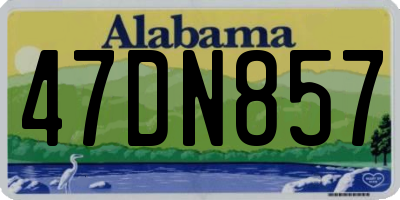 AL license plate 47DN857