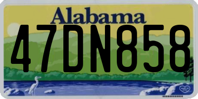 AL license plate 47DN858