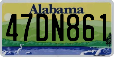 AL license plate 47DN861