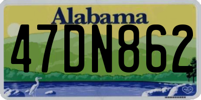 AL license plate 47DN862