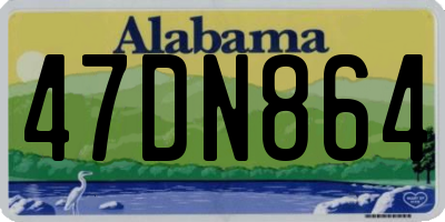 AL license plate 47DN864