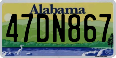 AL license plate 47DN867