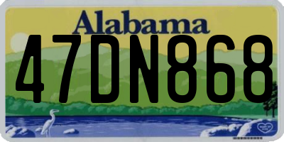 AL license plate 47DN868