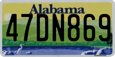 AL license plate 47DN869