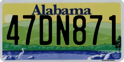 AL license plate 47DN871