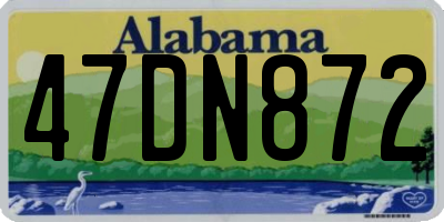 AL license plate 47DN872