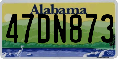 AL license plate 47DN873