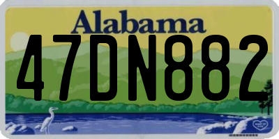 AL license plate 47DN882