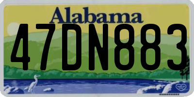 AL license plate 47DN883