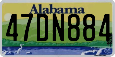 AL license plate 47DN884