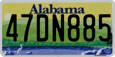 AL license plate 47DN885